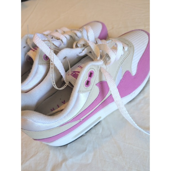 Nike Air Max 1 Women's Size 8 Pink White Tan Sneakers New Without Box - Picture 4 of 10